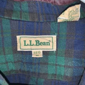 L.L. Bean men’s medium flannel inlay shirt